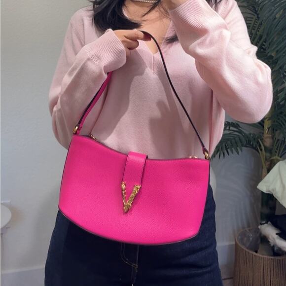 Versace leather shoulder bag pink - Picture 7 of 7